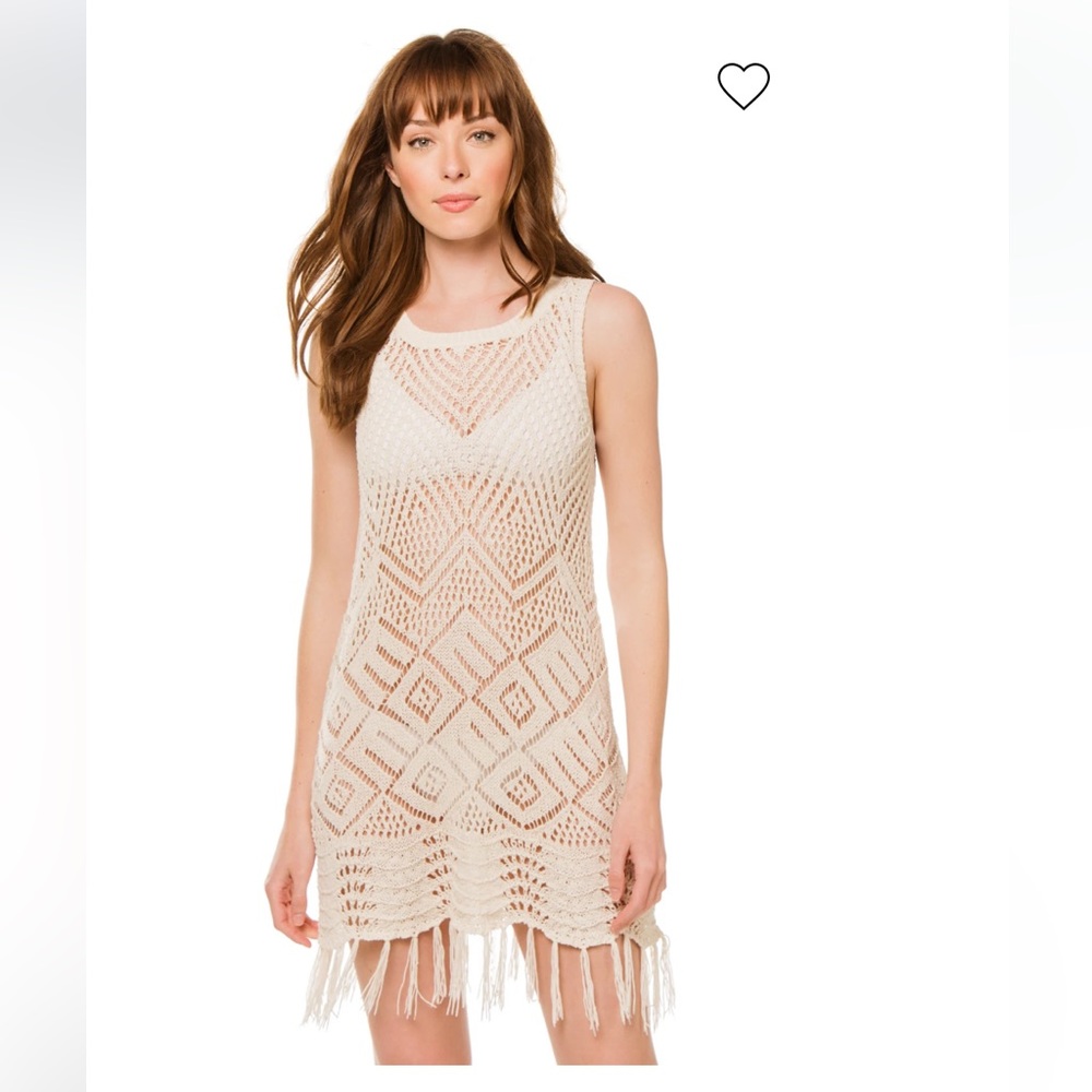 Allison Joy Mauve Crochet Sleeveless Top